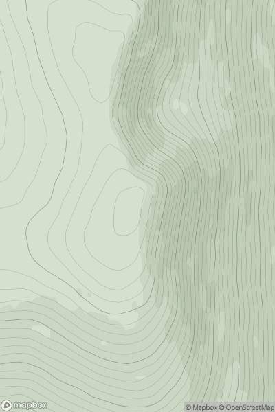 Thumbnail image for Beinn a' Chait showing contour plot for surrounding peak