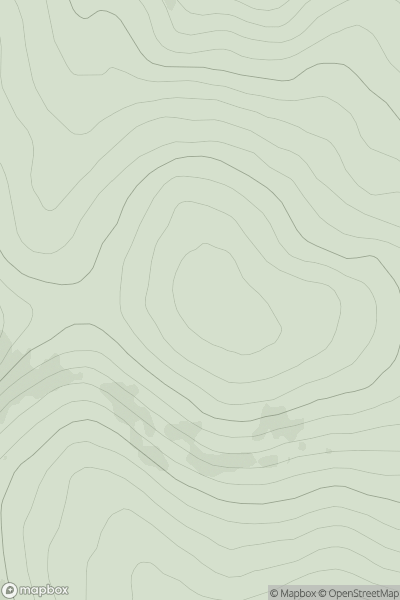 Thumbnail image for Elrig 'ic an Toisich showing contour plot for surrounding peak