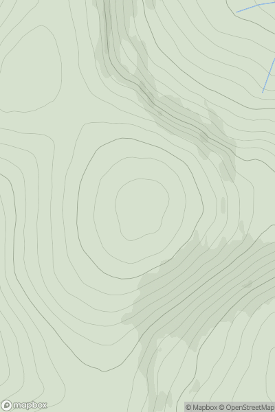 Thumbnail image for Braigh Sron Ghorm showing contour plot for surrounding peak
