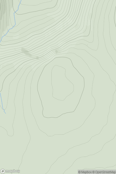 Thumbnail image for Meall Odhar Loisgte showing contour plot for surrounding peak