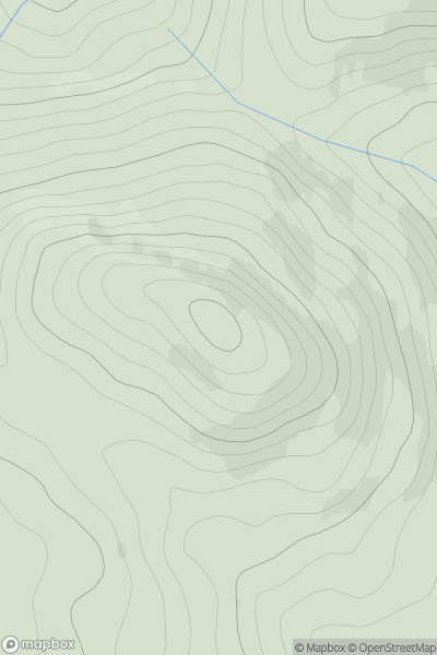 Thumbnail image for Conlach Mhor showing contour plot for surrounding peak