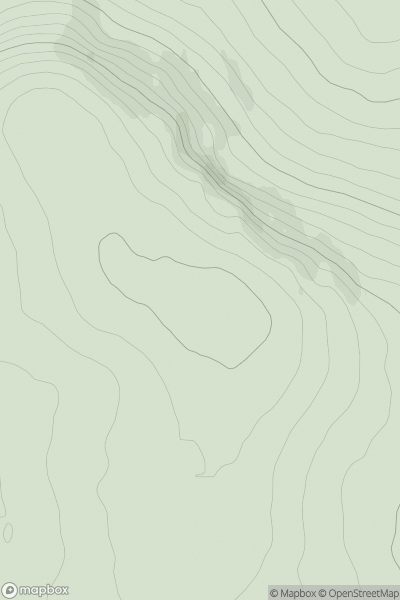 Thumbnail image for Glas-leathad Feshie showing contour plot for surrounding peak