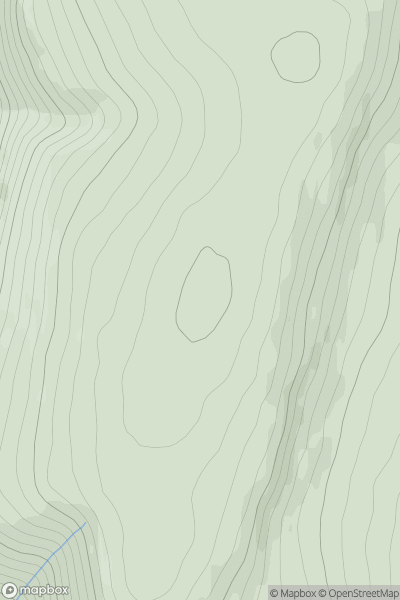 Thumbnail image for Bruthach nan Creagan showing contour plot for surrounding peak