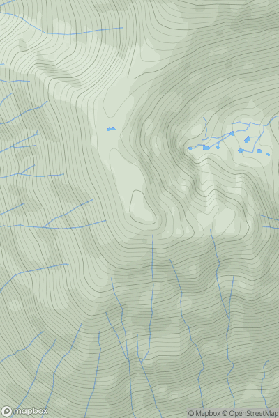 Thumbnail image for Carn Dearg (SW) (Carn Dearg (South)) showing contour plot for surrounding peak