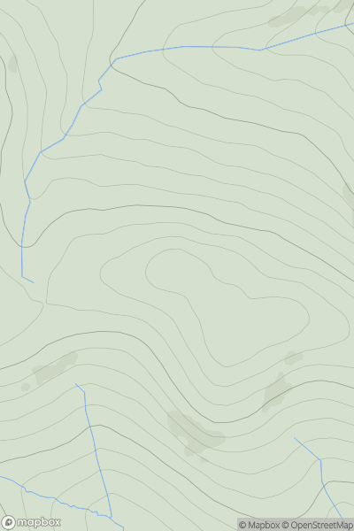Thumbnail image for Glas-leathad Lorgaidh showing contour plot for surrounding peak