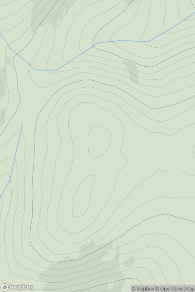 Thumbnail image for Braigh Coire Caochan nan Laogh showing contour plot for surrounding peak