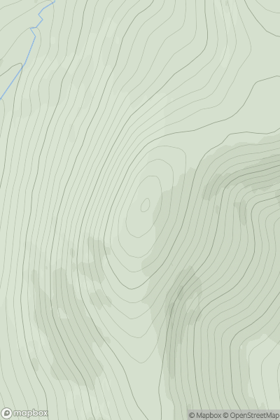 Thumbnail image for Sron Odhar showing contour plot for surrounding peak