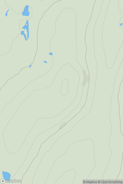 Thumbnail image for Beinn Losgarnaich showing contour plot for surrounding peak