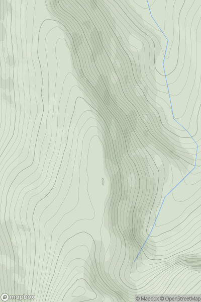 Thumbnail image for Beinn na Socaich showing contour plot for surrounding peak