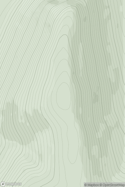 Thumbnail image for Creag an Fhuathais showing contour plot for surrounding peak