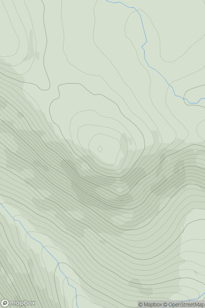 Thumbnail image for Creag Easgaidh showing contour plot for surrounding peak