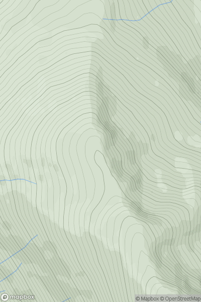 Thumbnail image for Carn Beag Dearg showing contour plot for surrounding peak