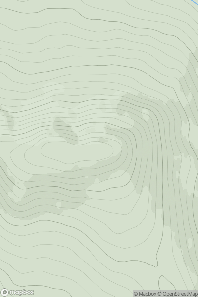 Thumbnail image for Meall na Spionaig showing contour plot for surrounding peak