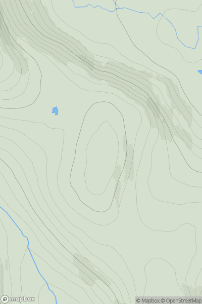 Thumbnail image for Crow Craigies South Top showing contour plot for surrounding peak