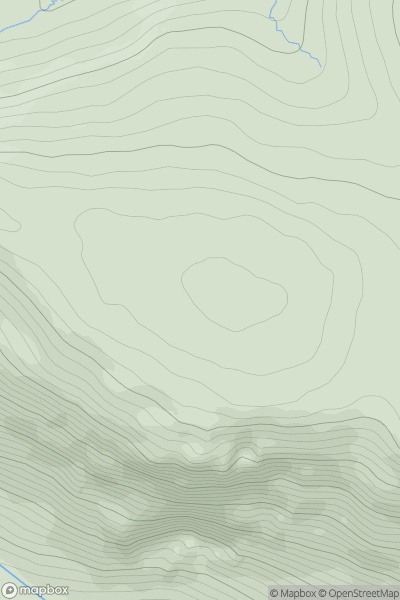 Thumbnail image for Craig Damff (Cairn Damff) showing contour plot for surrounding peak