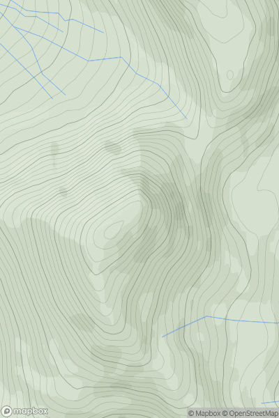 Thumbnail image for Cruach Ardrain showing contour plot for surrounding peak