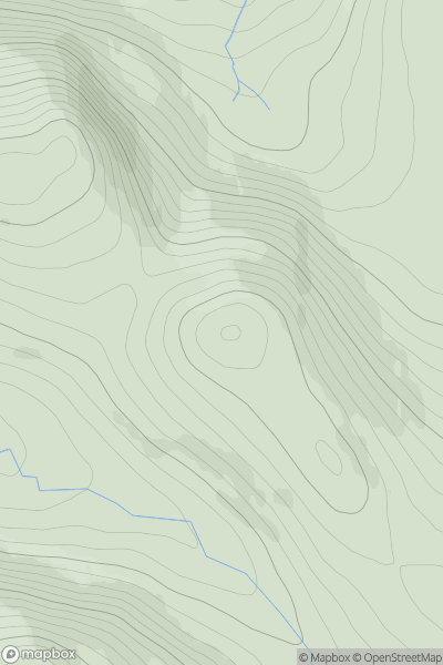 Thumbnail image for Lochnagar NW Top showing contour plot for surrounding peak