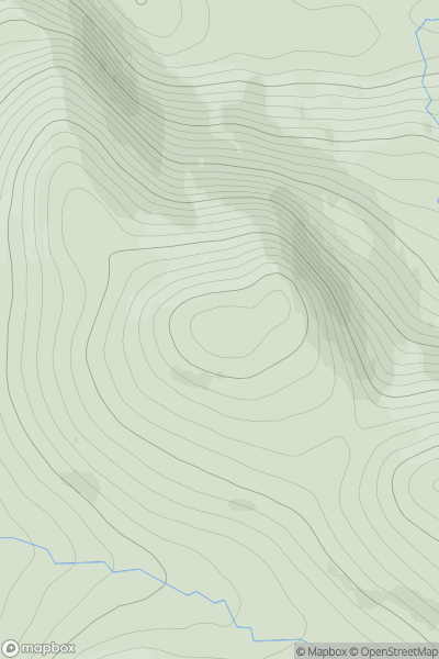 Thumbnail image for Cnapan Nathraichean showing contour plot for surrounding peak