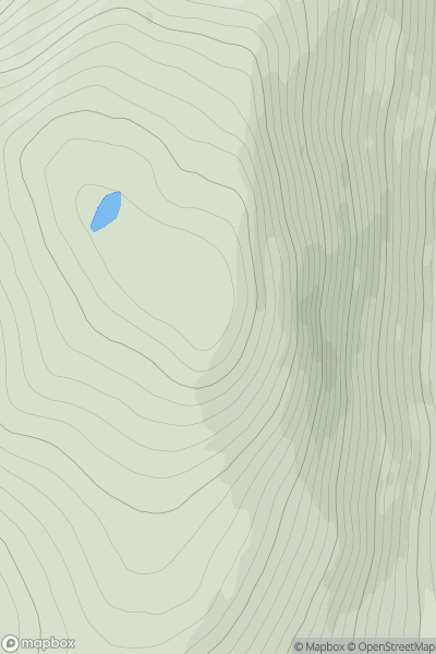 Thumbnail image for Creag nan Leachda showing contour plot for surrounding peak