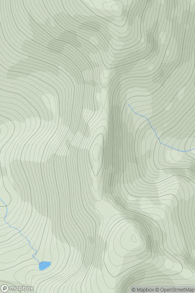 Thumbnail image for Stob Choire a' Mhail showing contour plot for surrounding peak