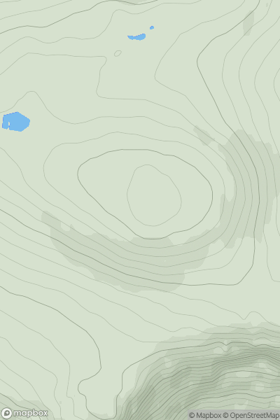 Thumbnail image for Sandy Hillock showing contour plot for surrounding peak
