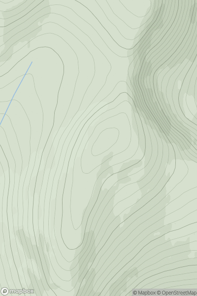 Thumbnail image for Carn Crom showing contour plot for surrounding peak