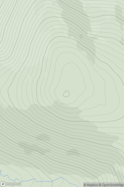 Thumbnail image for Carn Bheadhair showing contour plot for surrounding peak
