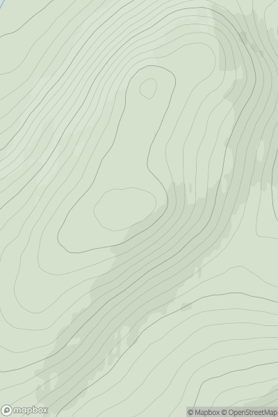 Thumbnail image for Carn Tiekeiver showing contour plot for surrounding peak