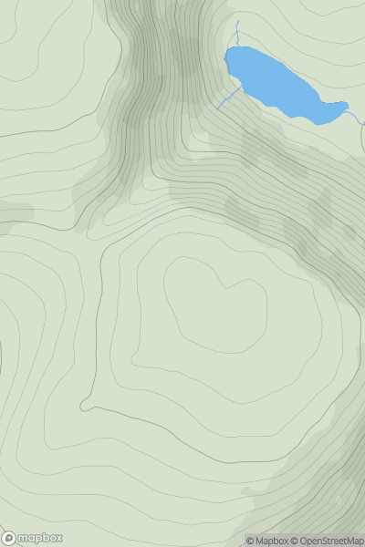 Thumbnail image for Beinn Sgiath showing contour plot for surrounding peak