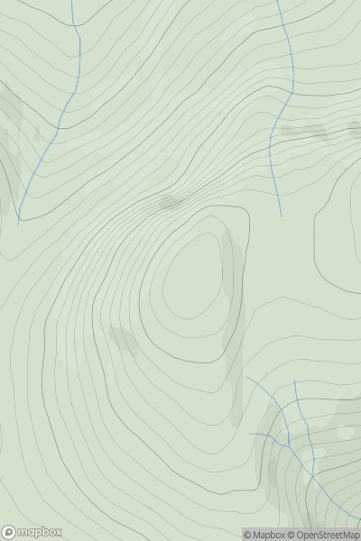 Thumbnail image for Carn Leac showing contour plot for surrounding peak
