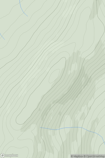 Thumbnail image for Gairbeinn North Top showing contour plot for surrounding peak