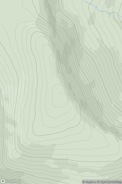 Thumbnail image for Carn an Leth-choin showing contour plot for surrounding peak