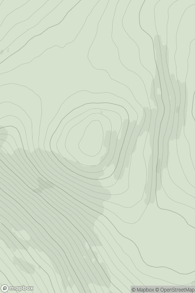 Thumbnail image for Leathad Gaothach showing contour plot for surrounding peak