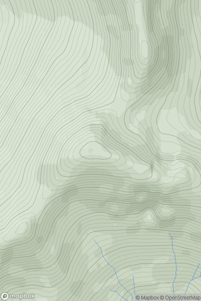 Thumbnail image for Stob Coire a' Chairn showing contour plot for surrounding peak