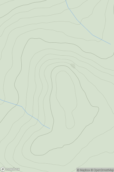 Thumbnail image for An Staonaig West Top showing contour plot for surrounding peak