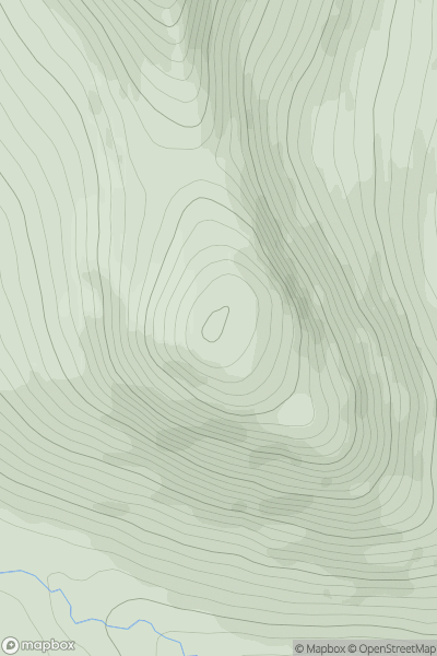 Thumbnail image for Carn Macoul showing contour plot for surrounding peak