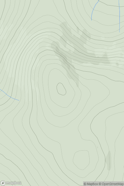 Thumbnail image for Poll-gormack Hill showing contour plot for surrounding peak