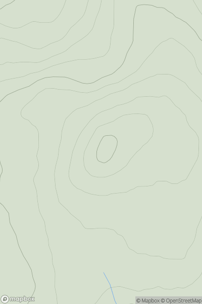Thumbnail image for Carn Ghriogair showing contour plot for surrounding peak