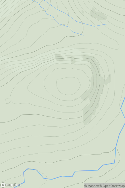 Thumbnail image for Burrach Mor South Top showing contour plot for surrounding peak