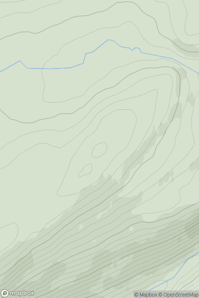 Thumbnail image for Carn na Laraiche Maoile South Top showing contour plot for surrounding peak