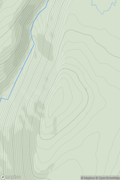 Thumbnail image for Leacann Chorrach showing contour plot for surrounding peak