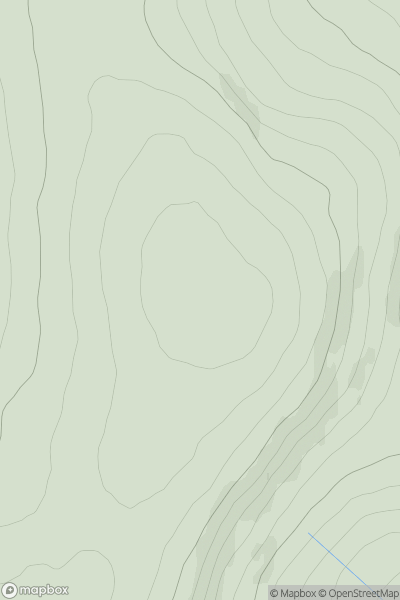 Thumbnail image for Carn Coire na h-Easgainn showing contour plot for surrounding peak