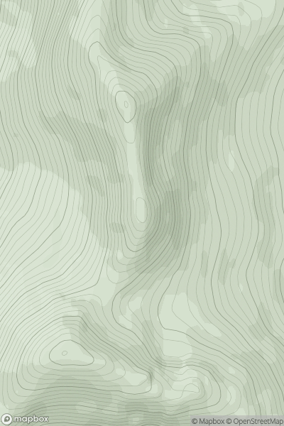 Thumbnail image for An Garbhanach showing contour plot for surrounding peak