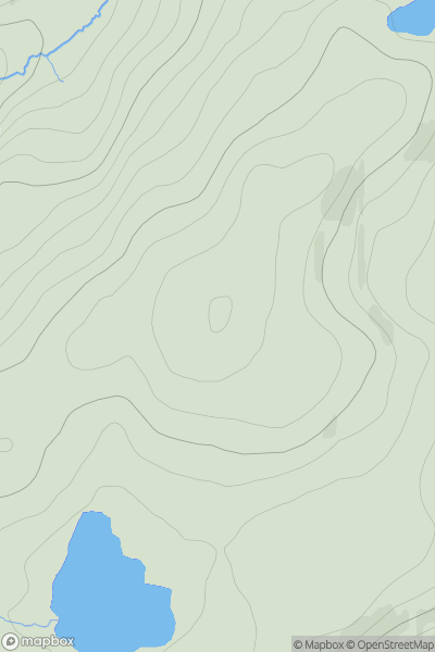 Thumbnail image for Carn a' Chuilinn Far East Top showing contour plot for surrounding peak
