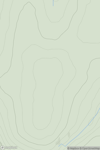 Thumbnail image for Carn nam Meirleach showing contour plot for surrounding peak