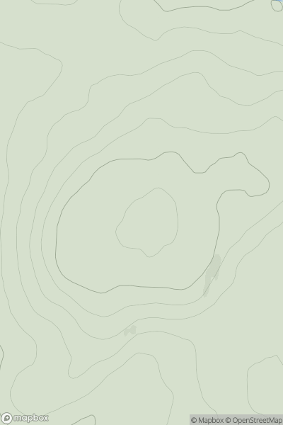 Thumbnail image for Carn Fraoich showing contour plot for surrounding peak