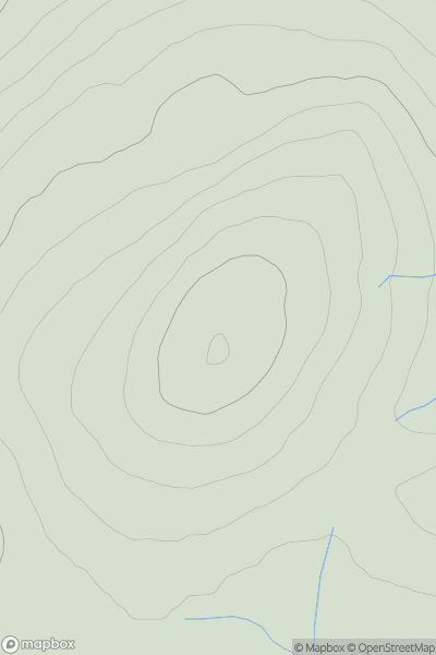 Thumbnail image for Meall Caca showing contour plot for surrounding peak