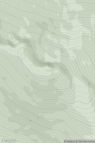 Thumbnail image for Sgurr Coire nan Eiricheallach showing contour plot for surrounding peak
