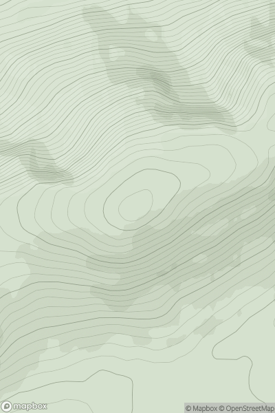Thumbnail image for Beinn Loinne showing contour plot for surrounding peak