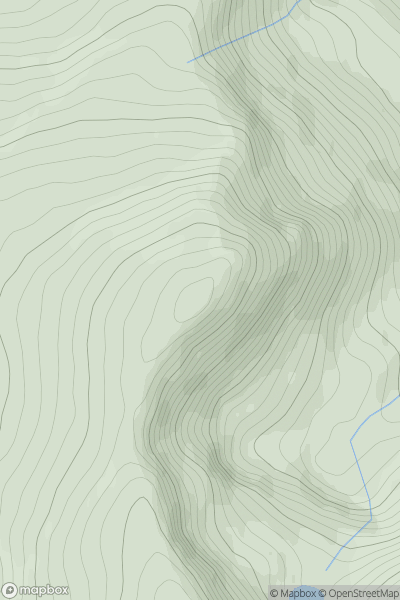 Thumbnail image for Stob Coire Gaibhre (Stob Coire na Gaibhre) showing contour plot for surrounding peak